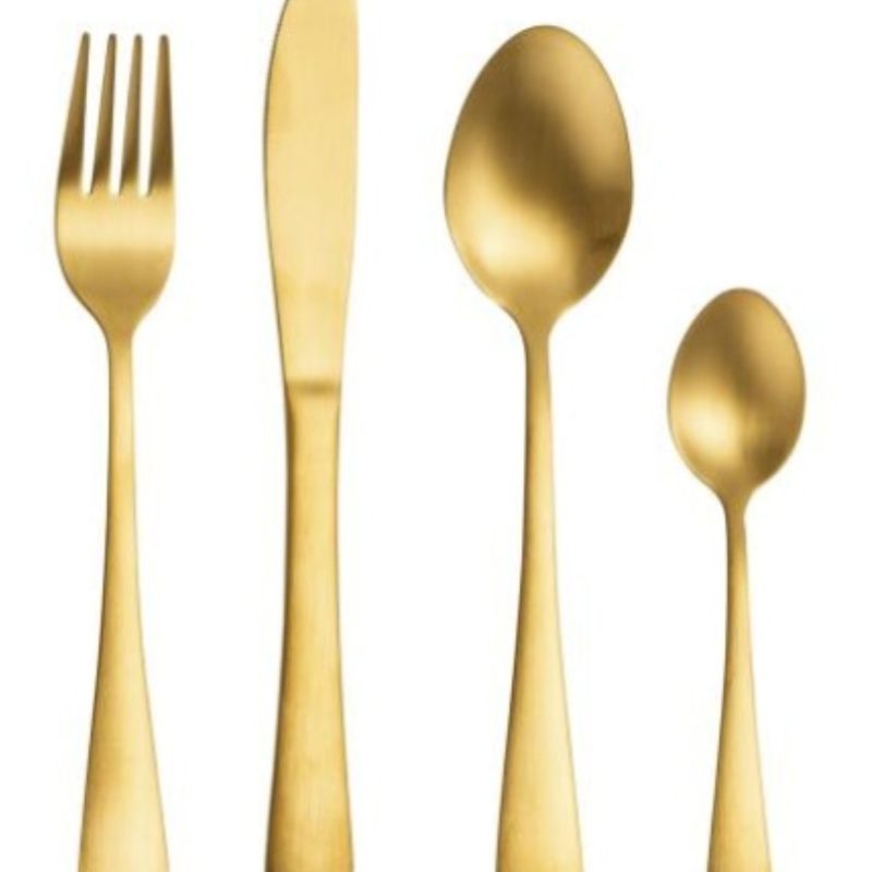 Cutlery Set Gold-24 Piece