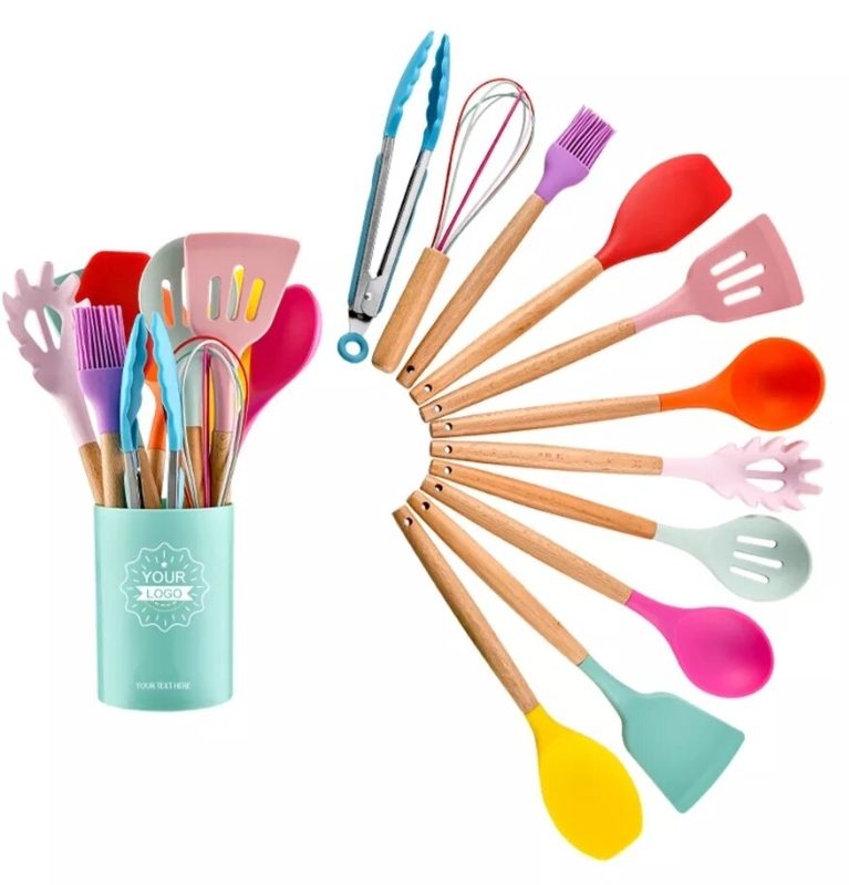 Kitchen Utensil Tool Set 12 Piece – Multicolor
