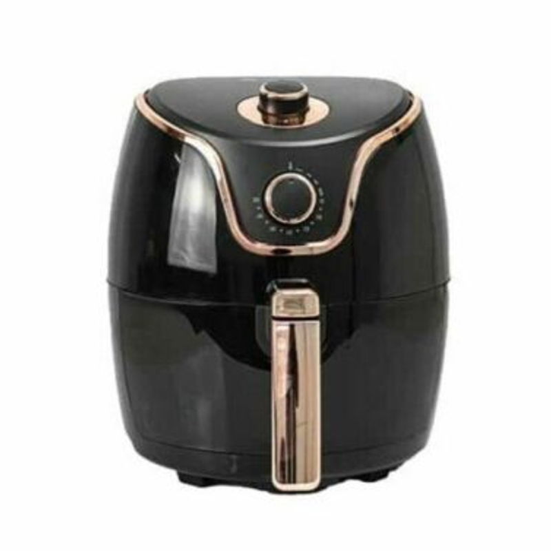 Air Fryer 3.5 Litre with Rose Gold Trim – Gloss Black