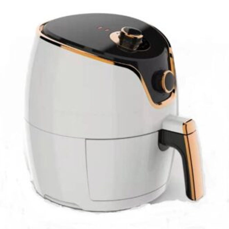 Air Fryer 3.5 Litre with Rose Gold Trim – Gloss White