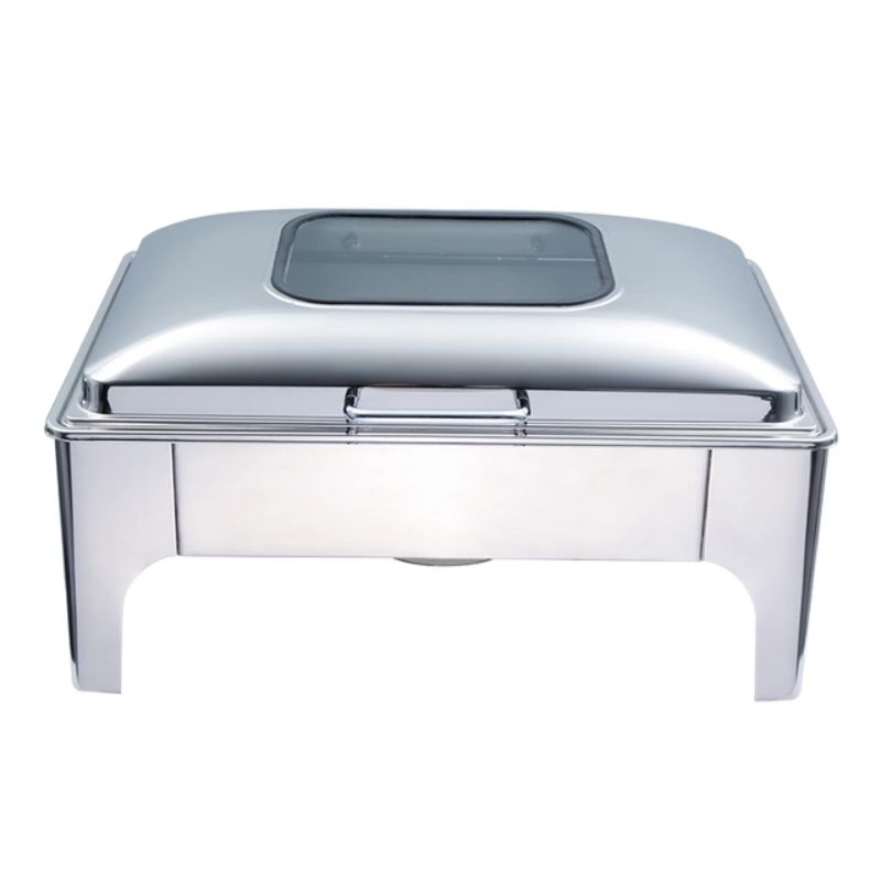Chafing Dish Square Flat Top Window