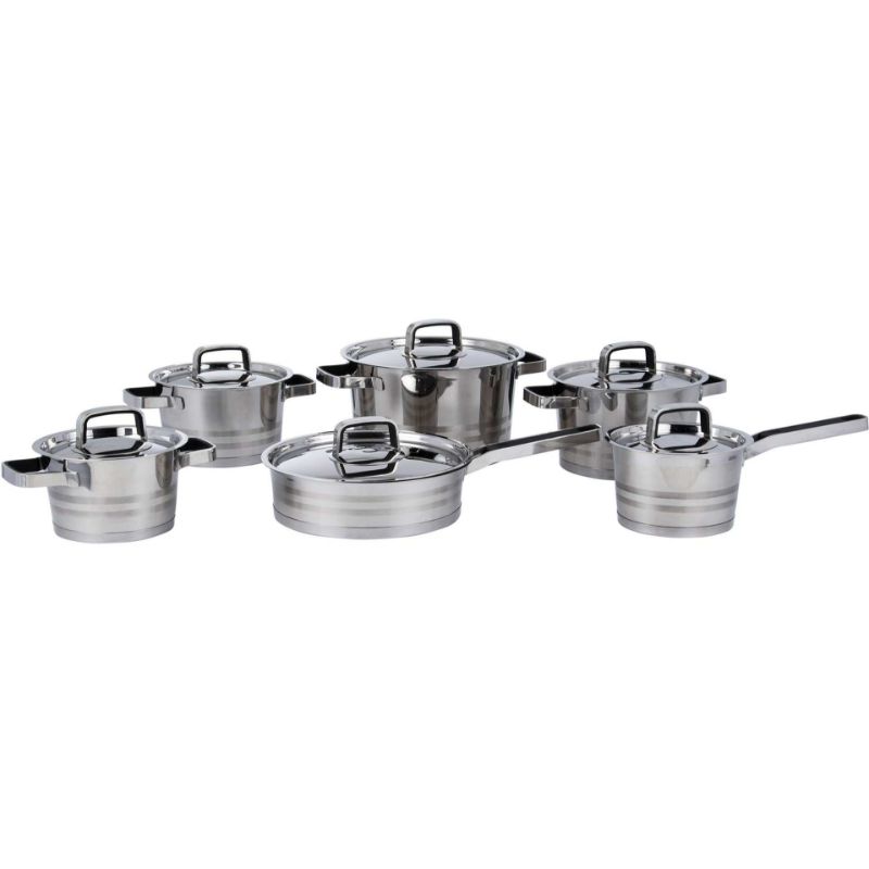Totally Home Stainless Steel Heavy Base-12 Piece