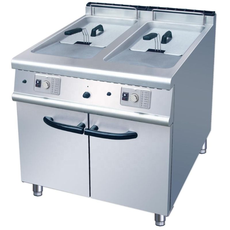 Gas Deep 2-Tank 2-Basket with Cabinet