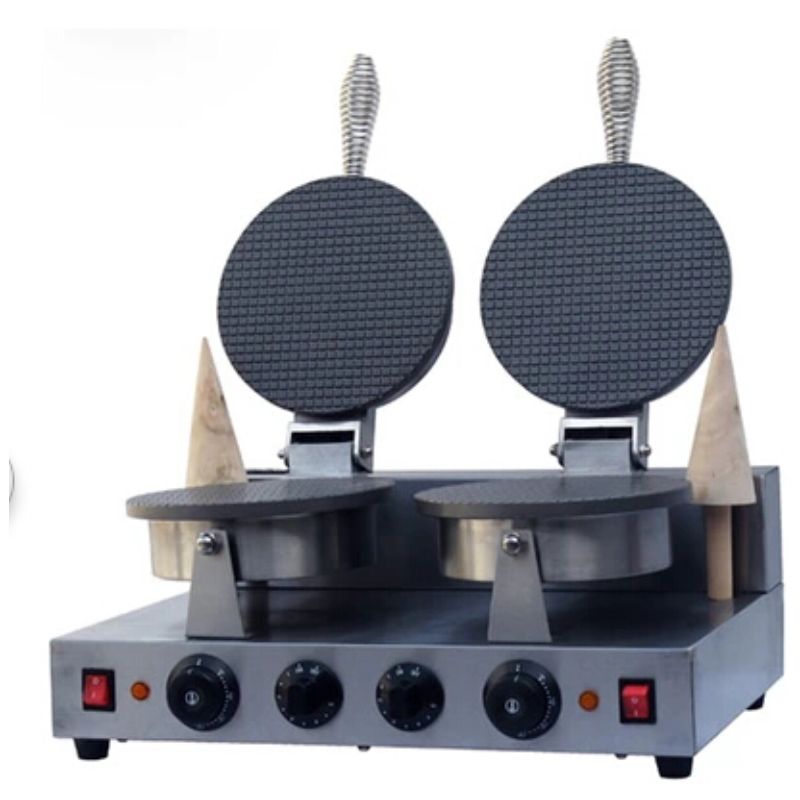Double Heads Ice Cream Cone Machine