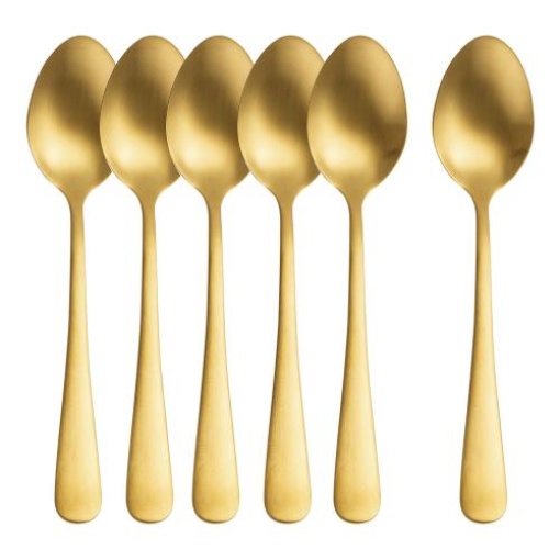 Ice Cream Spoon Gold-Pack of 6