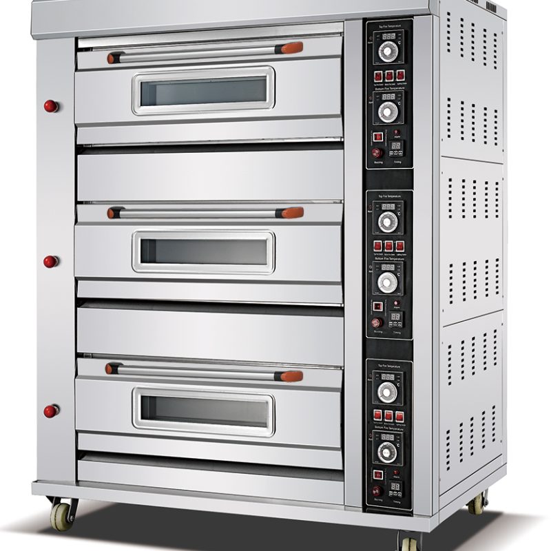 Deck Oven – Gas – 3 Deck, 9 Tray