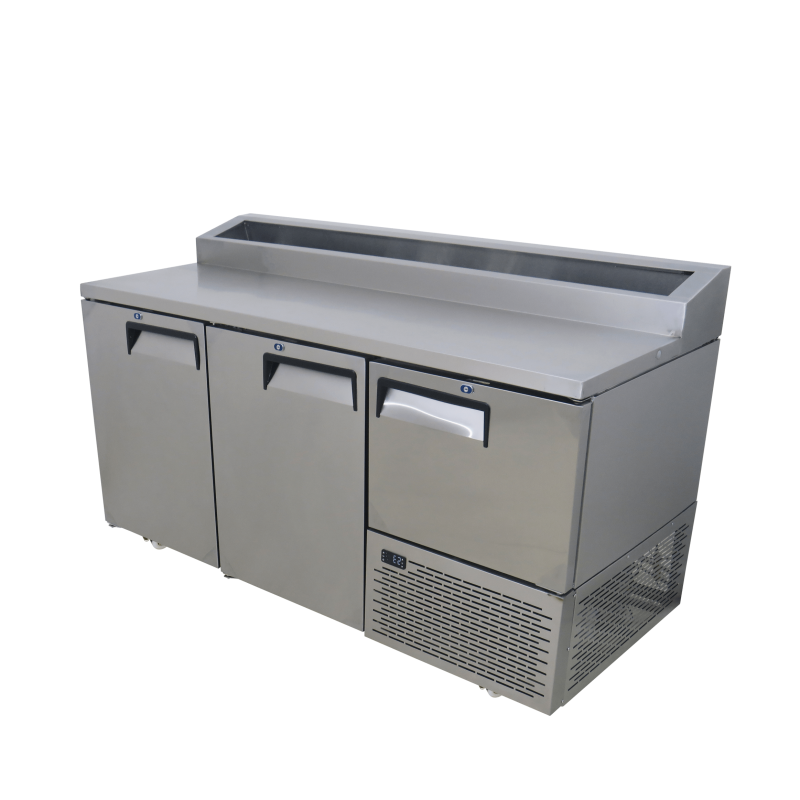 2.5 Pizza Top S/Steel Door Underbar Fridge 1722mm / 677L