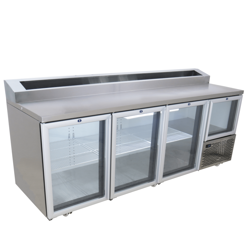 3.5 Pizza Top Glass Door Underbar Fridge 2295mm / 951L