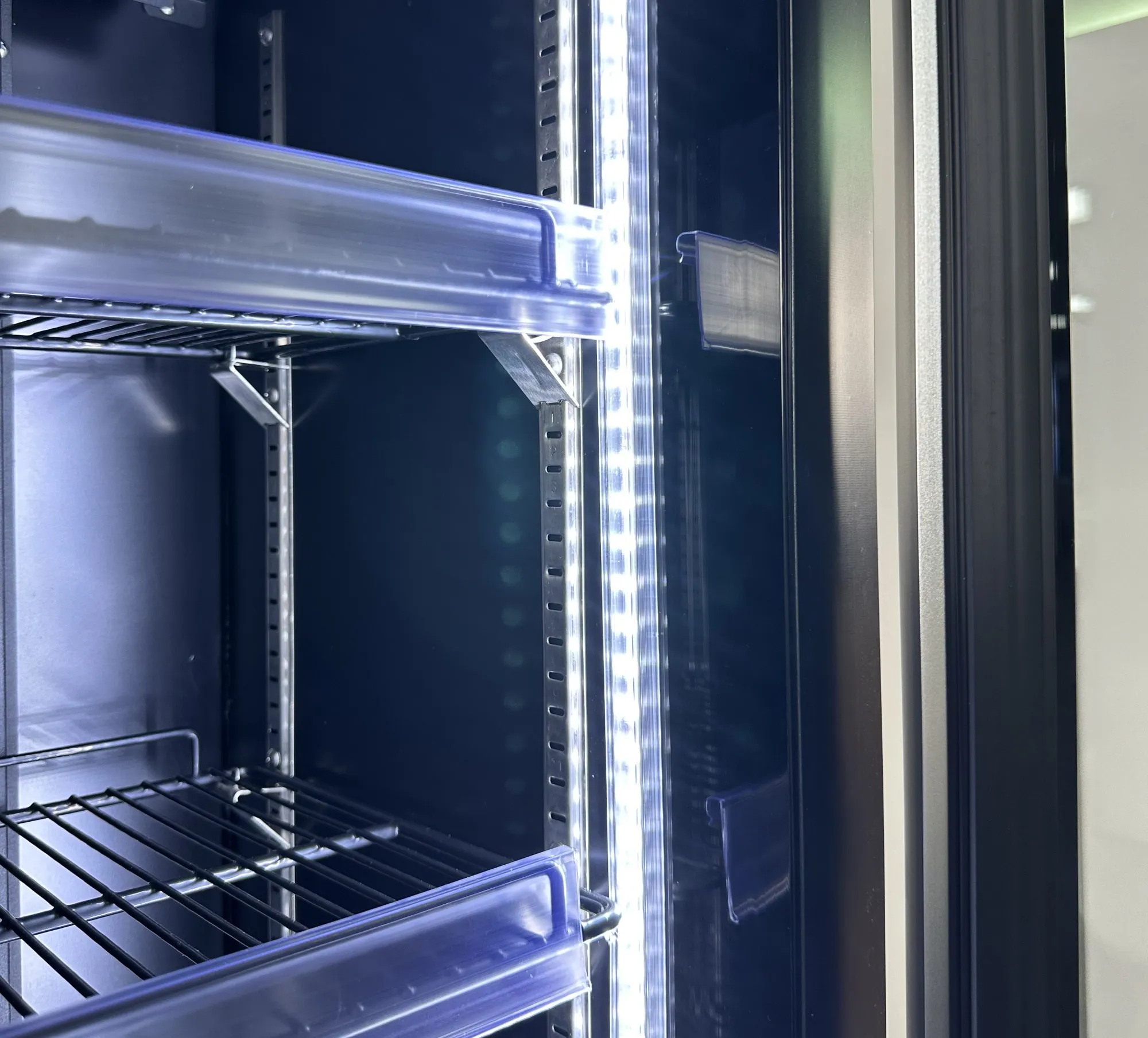 Commercial Beverage Cooler Refrigerator Double Full Glass Door - Image 3